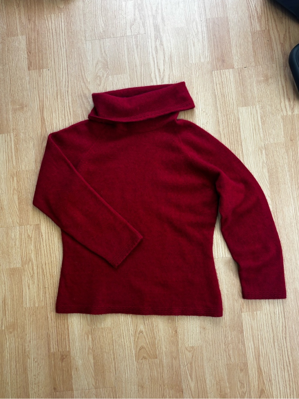 Purely merino possum fur turtleneck sweater red medium made in Australia winter